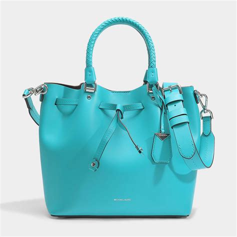 michael kors blakely bag blau|Blakely Medium Leather Bucket Bag .